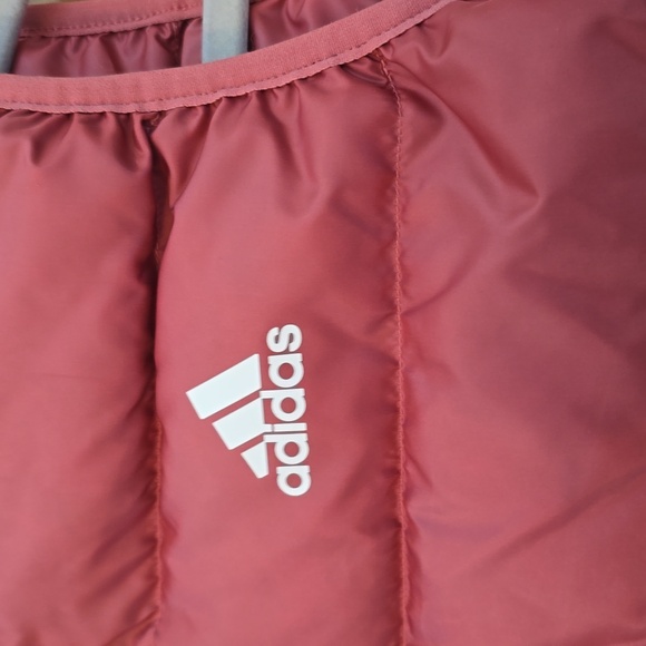 ADIDAS BRAND SIGNATURE WOMEN'S "WONDER RED" PUFFER DOWN VEST SIZE SMALL - Picture 6 of 16